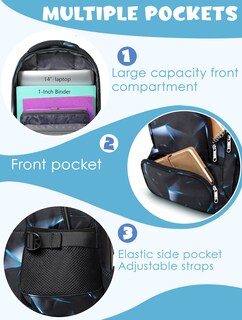 Foto 3 | Mochila Bluefairy Kids 17 Pulgadas para Niños - Venta Internacional