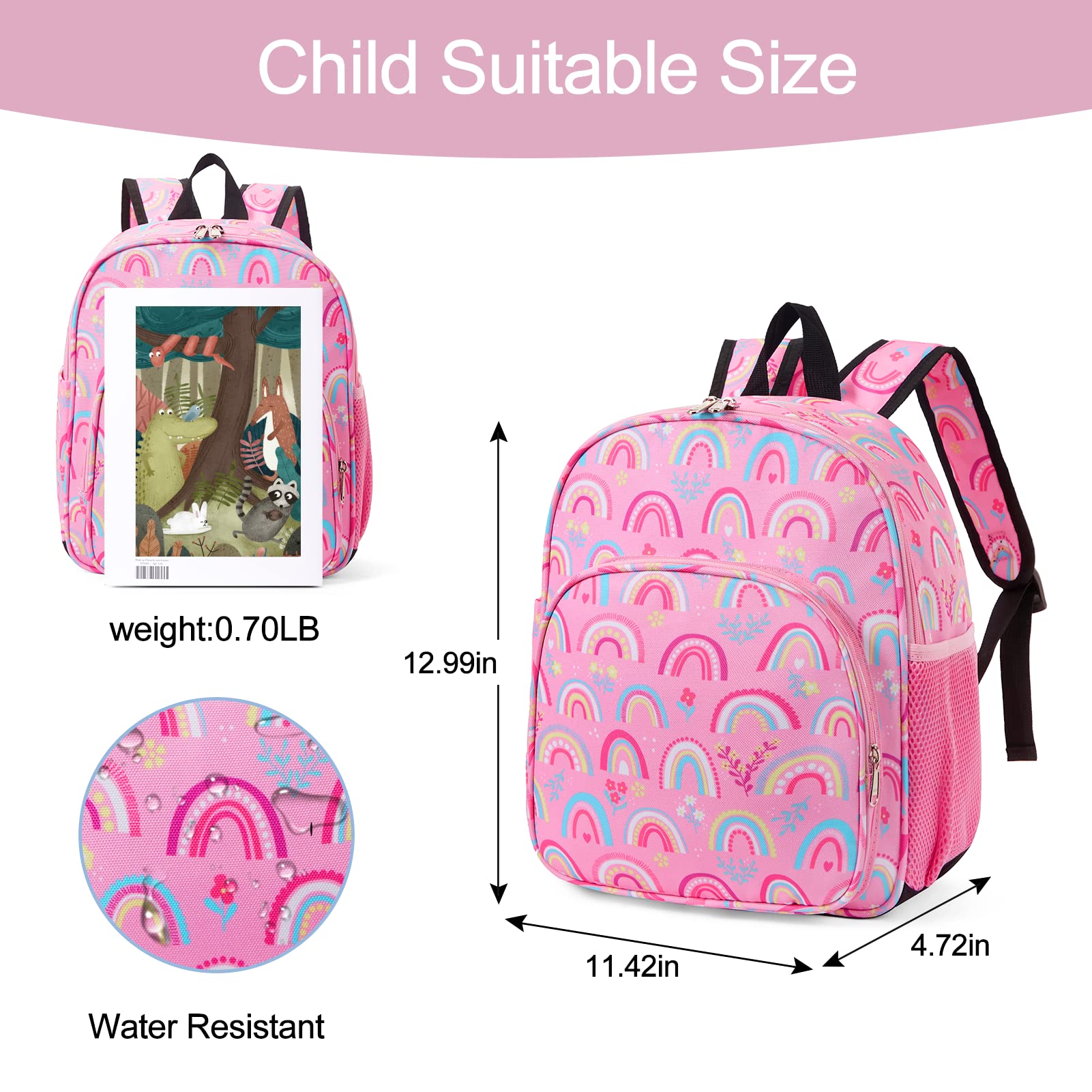 Foto 3 pulgar | Mochila Cluci Rosa para Pequeños en Edad Preescolar - Venta Internacional