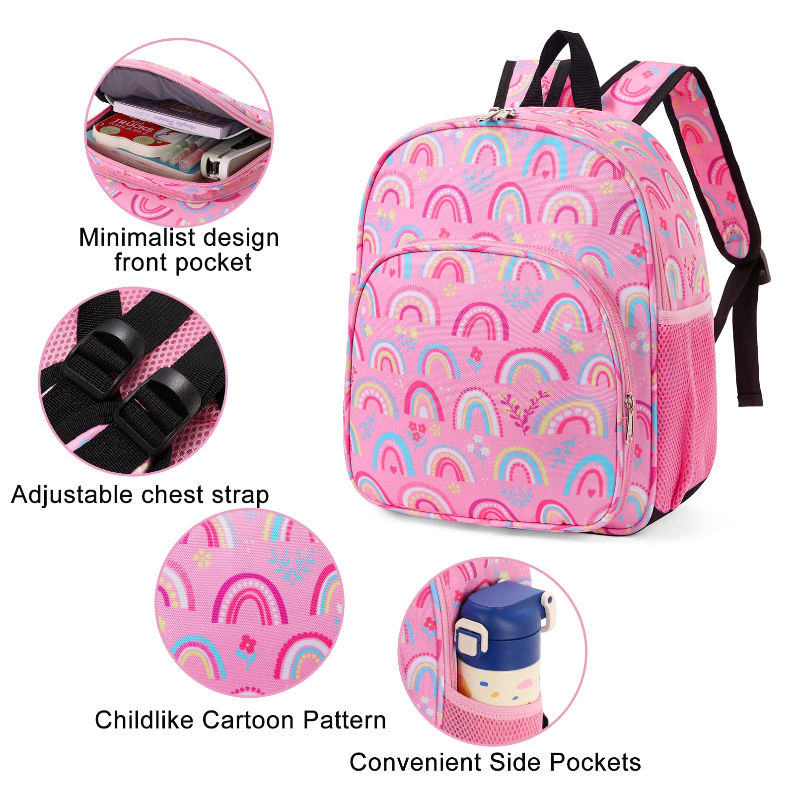 Foto 4 pulgar | Mochila Cluci Rosa para Pequeños en Edad Preescolar - Venta Internacional