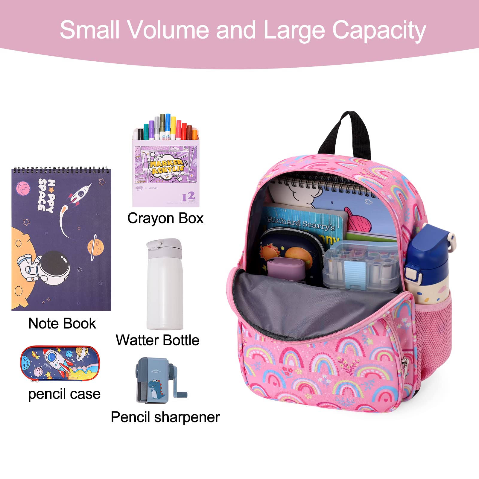 Foto 5 pulgar | Mochila Cluci Rosa para Pequeños en Edad Preescolar - Venta Internacional