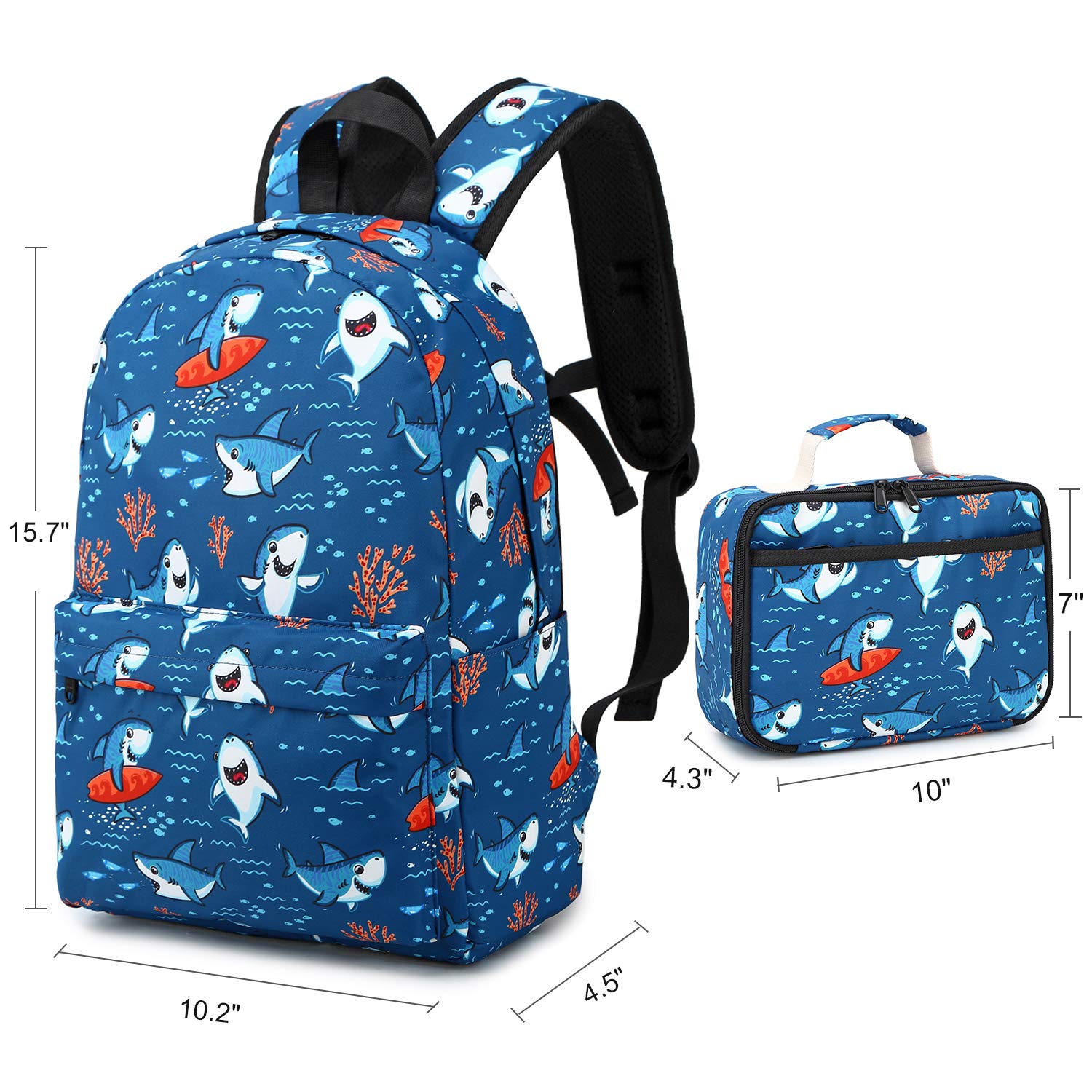 Foto 3 pulgar | Mochila Camtop con Lonchera Shark Azul - Venta Internacional