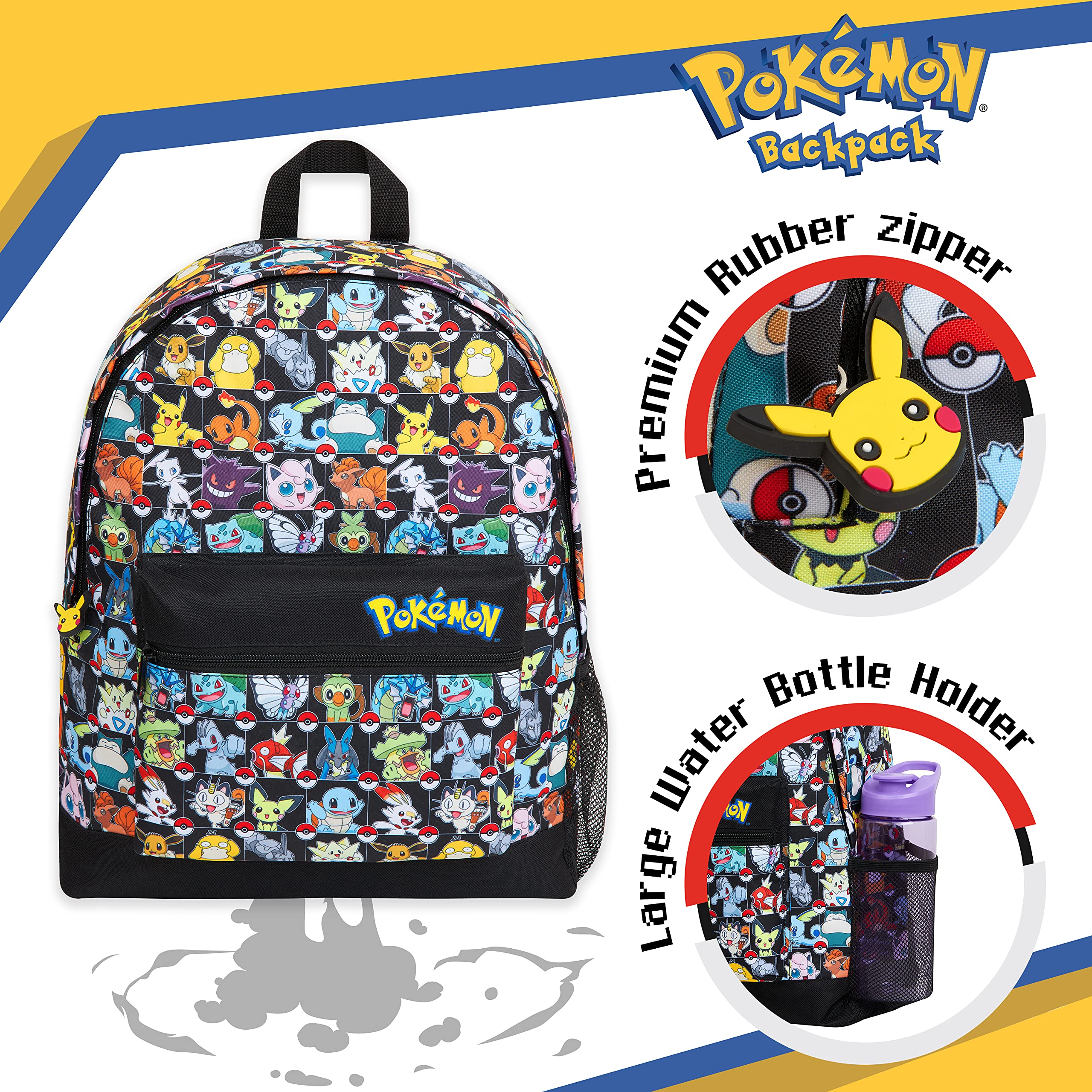 Foto 3 | Mochila Escolar Pokémon para Niño-Venta Internacional