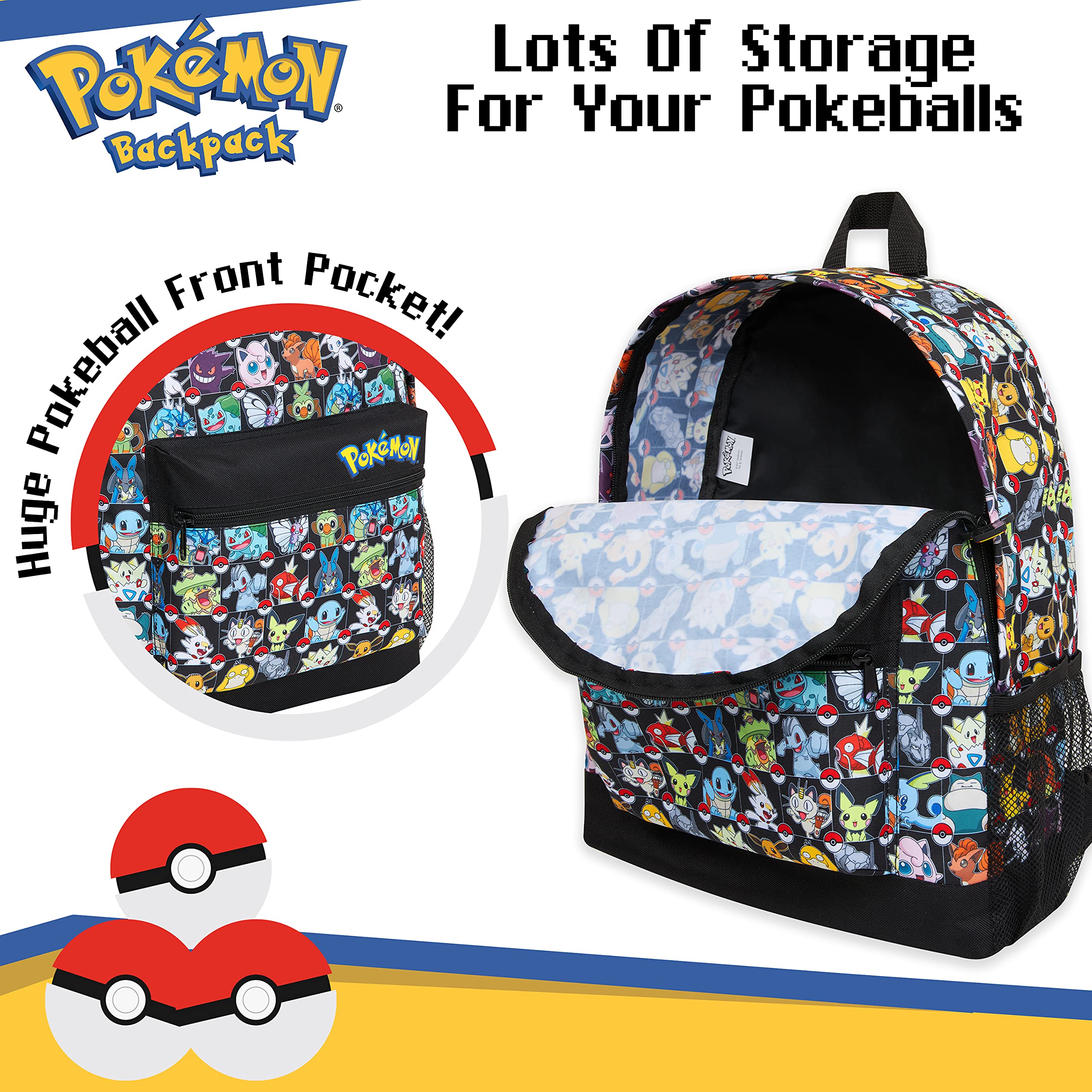 Foto 4 | Mochila Escolar Pokémon para Niño-Venta Internacional