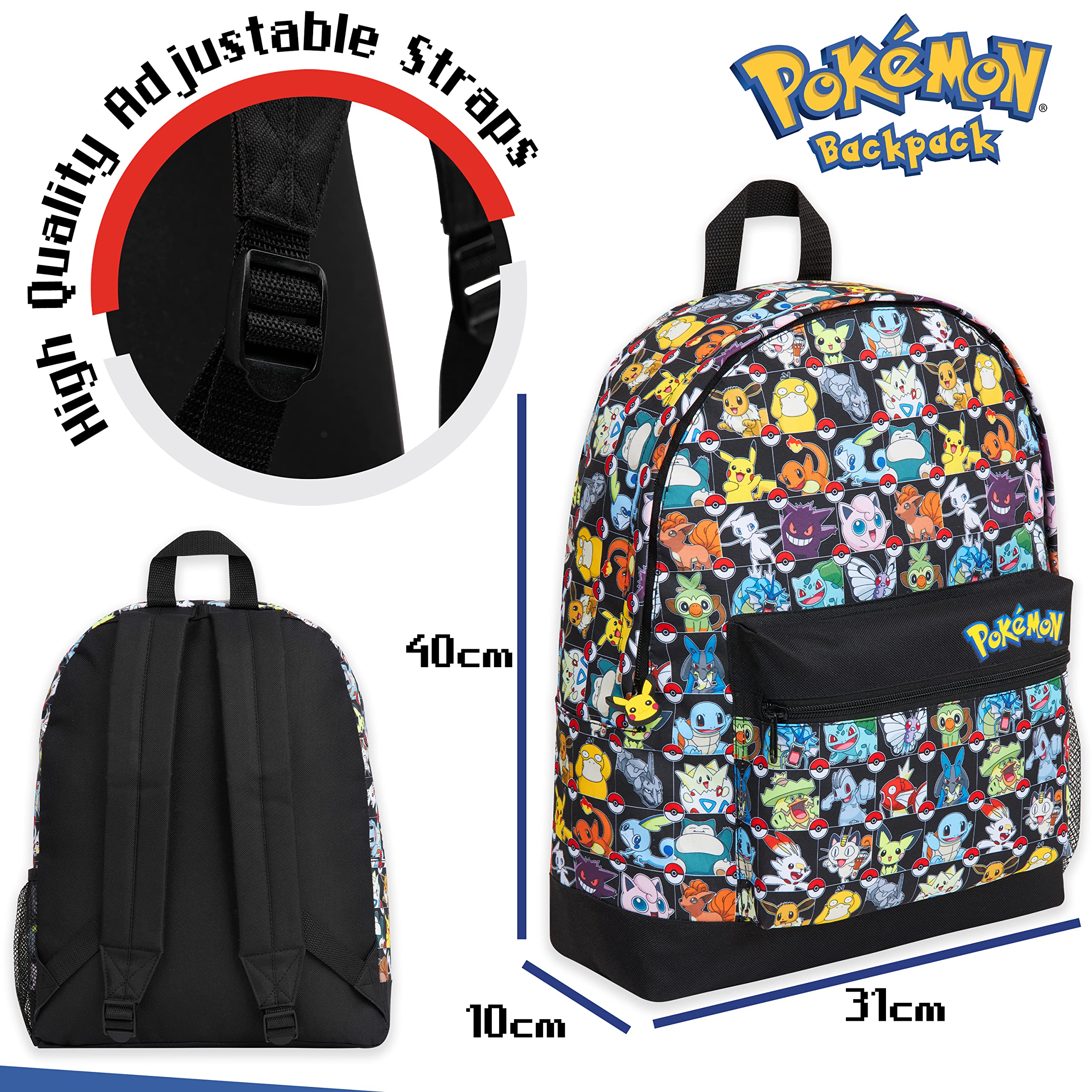 Foto 6 | Mochila Escolar Pokémon para Niño-Venta Internacional