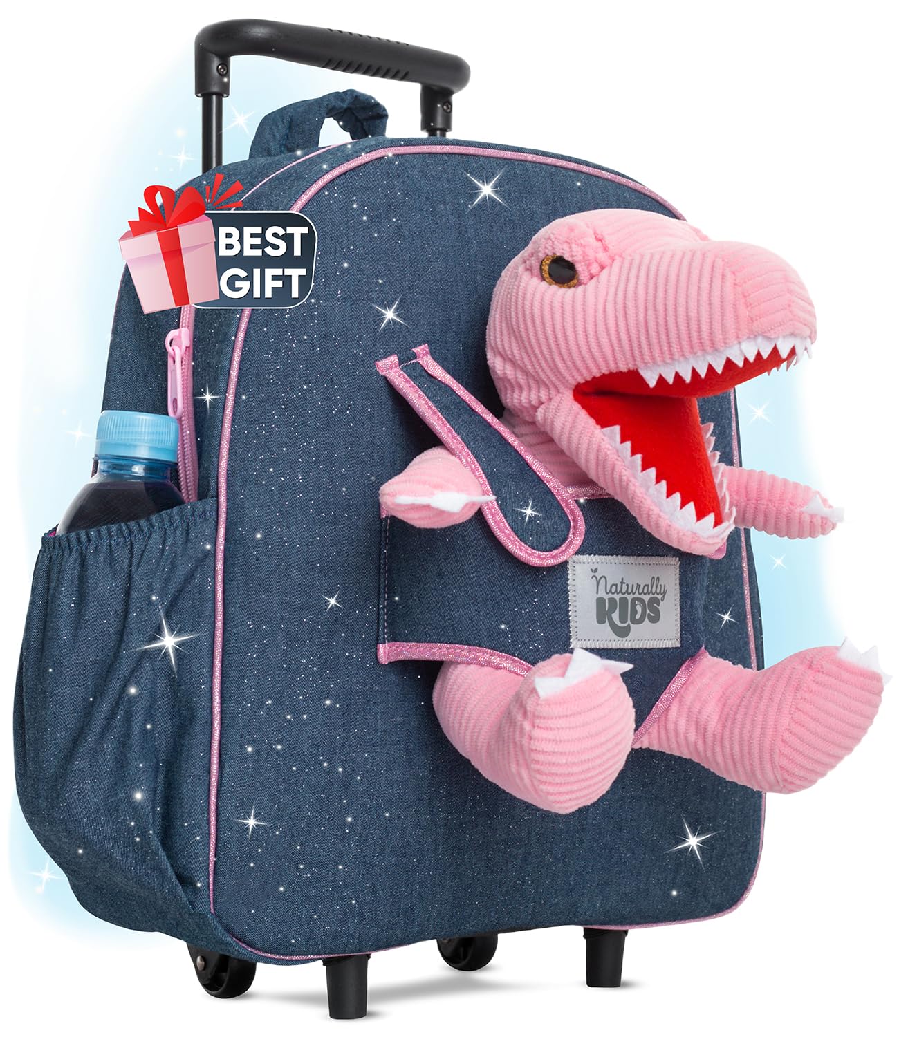 Foto 2 pulgar | Mochila Rolling Backpack Naturally Kids con Forma de Dinosaurio para Niños - Venta Internacional