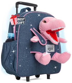 Foto 1 | Mochila Rolling Backpack Naturally Kids con Forma de Dinosaurio para Niños - Venta Internacional