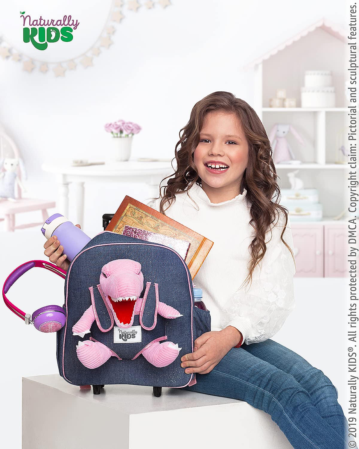 Foto 5 pulgar | Mochila Rolling Backpack Naturally Kids con Forma de Dinosaurio para Niños - Venta Internacional