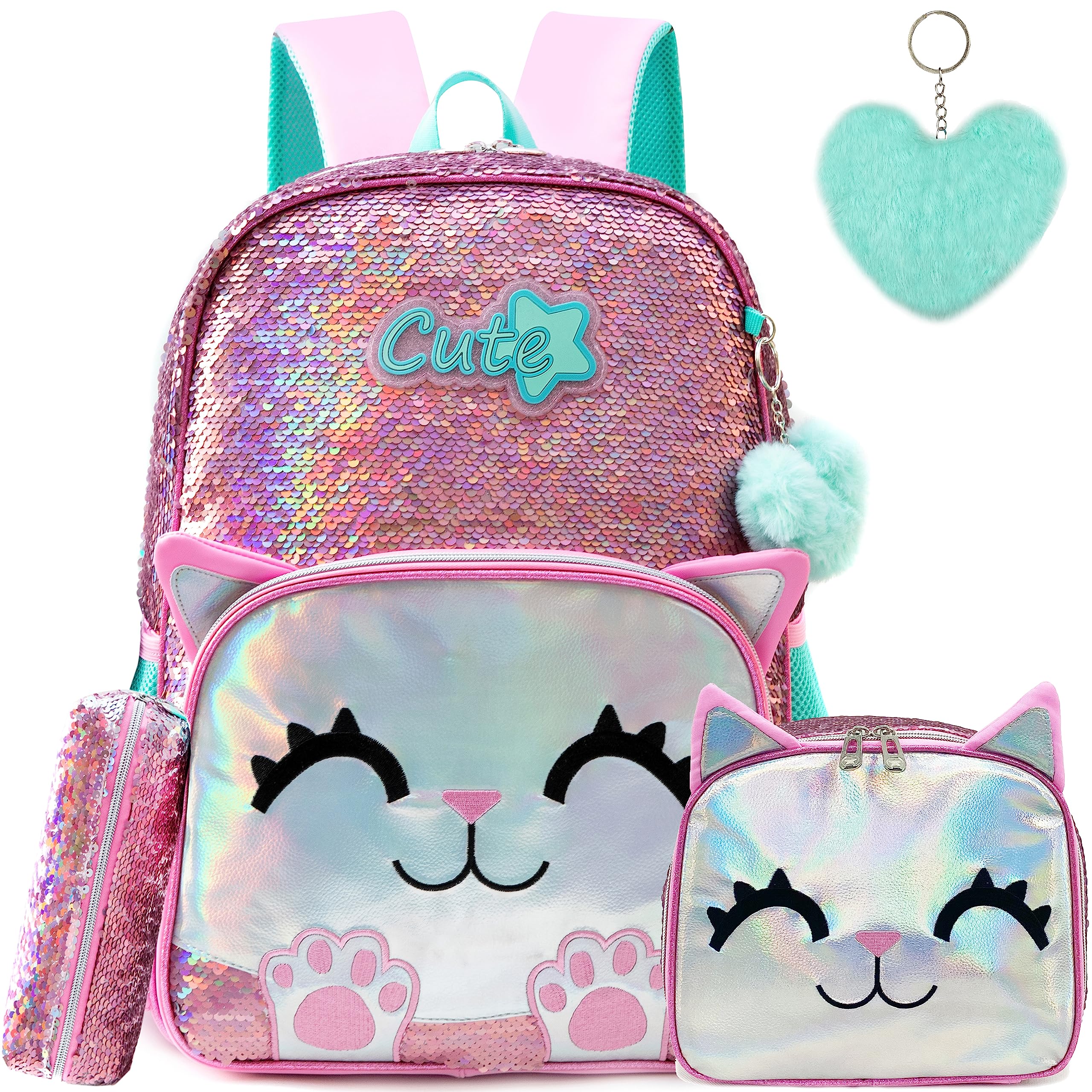 Foto 2 pulgar | Mochila Meetbelify con Forma de Gato Rosa para Niñas - Venta Internacional