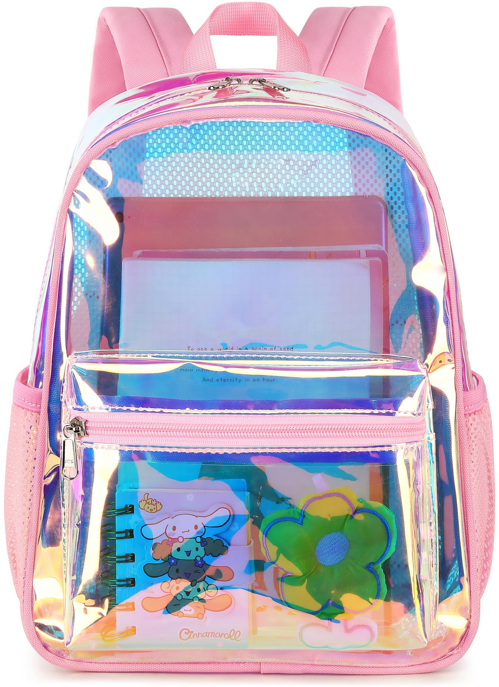 Mochila Btoop Transparente 30 x 15 x 30 cm Holográfica - Venta Internacional