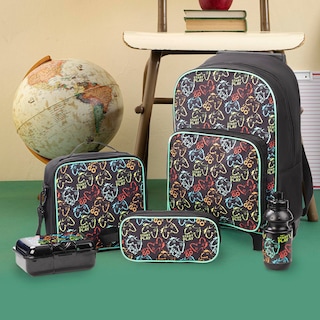 Foto 7 | Set de Mochila Escolar Con Rueditas Mima2 Gamer 5 Piezas