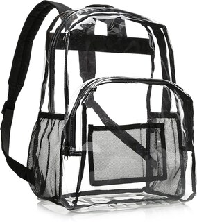 Foto 1 | Mochila Amazon Basics Transparent School Resistente Al Agua - Venta Internacional.
