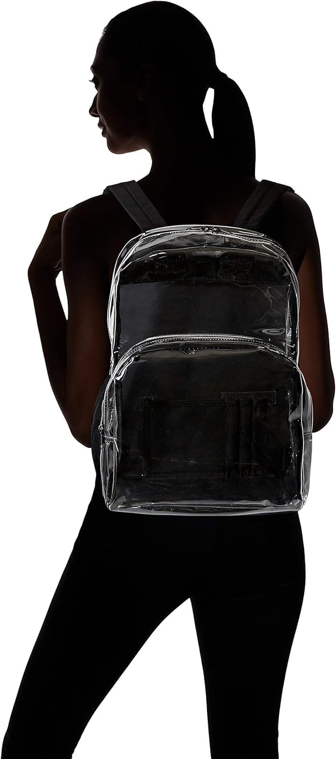 Foto 4 pulgar | Mochila Amazon Basics Transparent School Resistente Al Agua - Venta Internacional.