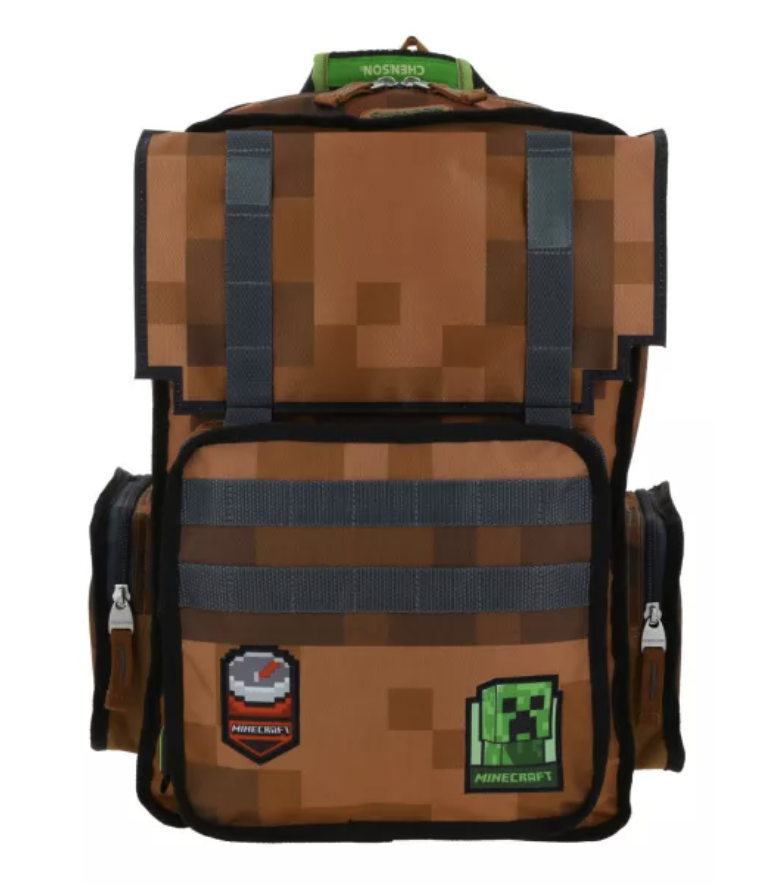 Foto 2 pulgar | Mochila Escolar Grande Chenson Minecraft Pexel  T