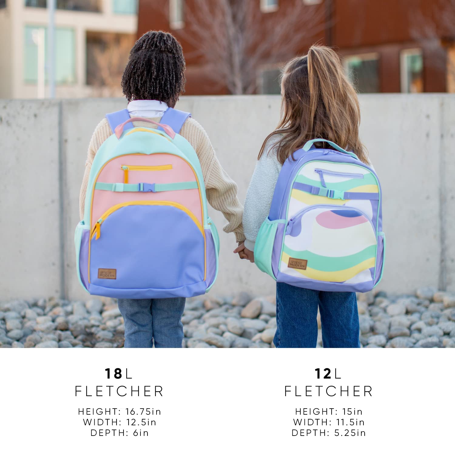 Foto 3 | Mochila Simple Modern Fletcher Collection Kids, 12 L, Tamaño Mediano - Venta Internacional.