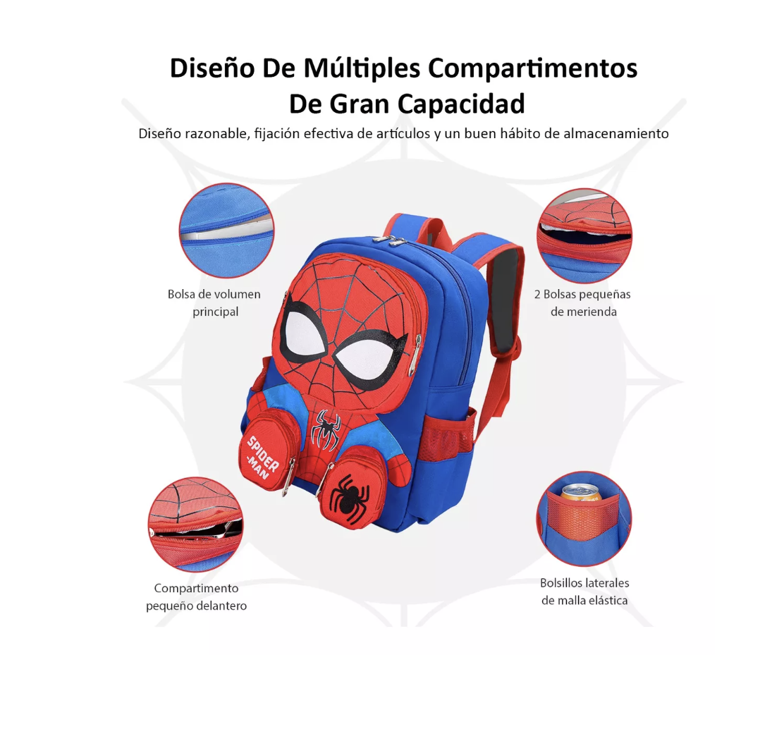 Foto 5 | Mochilas Escolares, Mochila Escolar Niño De Dibujos Animados 3d, Mochila De Superhéroe Para Escuela Primaria T