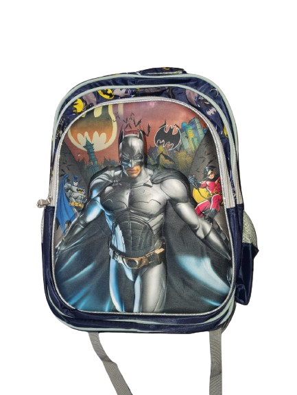 Mochila Escolar Reforzada 3 Piezas De Batman con luz led