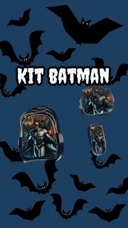 Foto 4 | Mochila Escolar Reforzada 3 Piezas De Batman con luz led