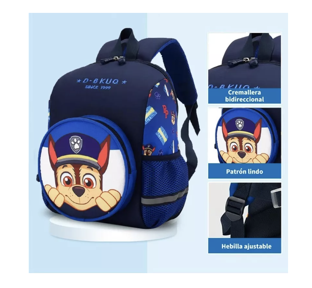 Foto 3 pulgar | Mochila Escolar Preescolar Niño Niña Kawaii Mochila Infantil Paw Patrol T