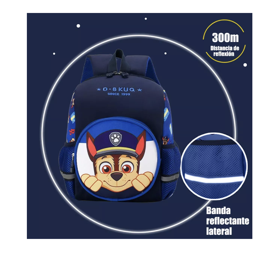 Foto 5 pulgar | Mochila Escolar Preescolar Niño Niña Kawaii Mochila Infantil Paw Patrol T