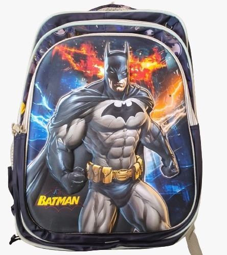 Foto 2 pulgar | Set Escolar Mochila Reforzada de batman con Luz LED 3 Piezas