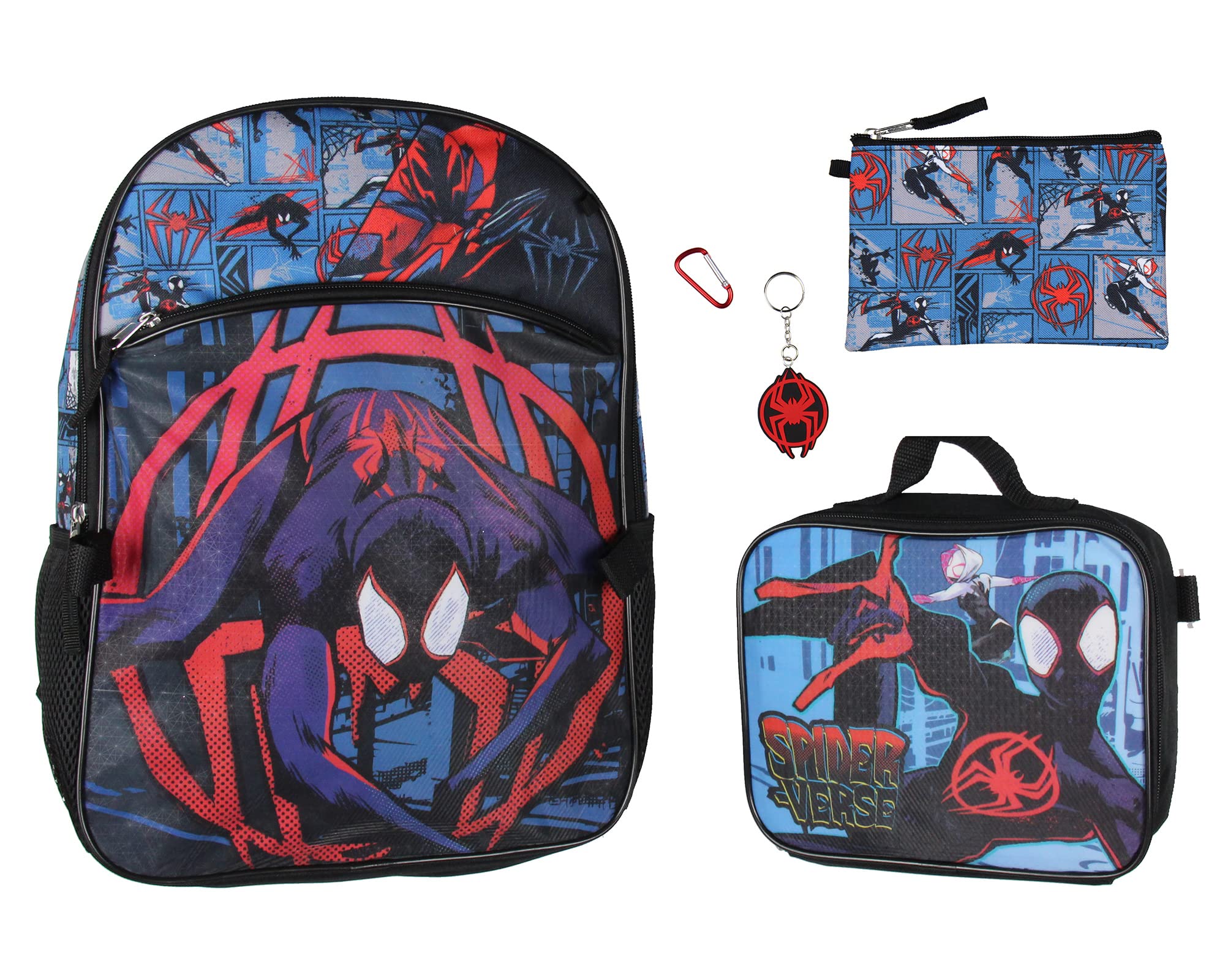 Foto 2 pulgar | Set De Mochilas Bioworld Spiderman Miles Morales 5 Piezas +3 Años - Venta Internacional.