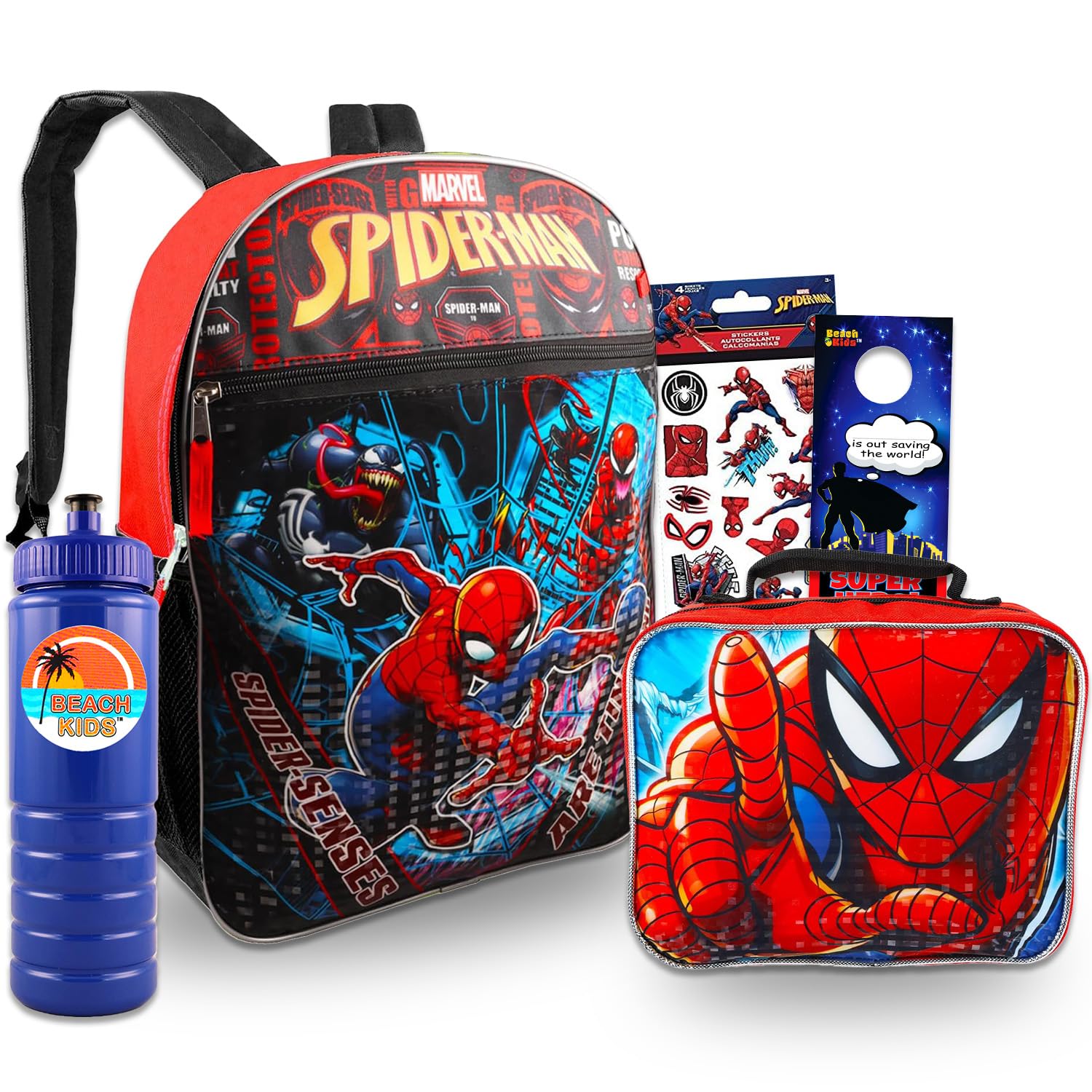 Foto 2 pulgar | Set De Mochilas Fast Forward Marvel Spiderman Para Niños De 4 A 6 Años - Venta Internacional.