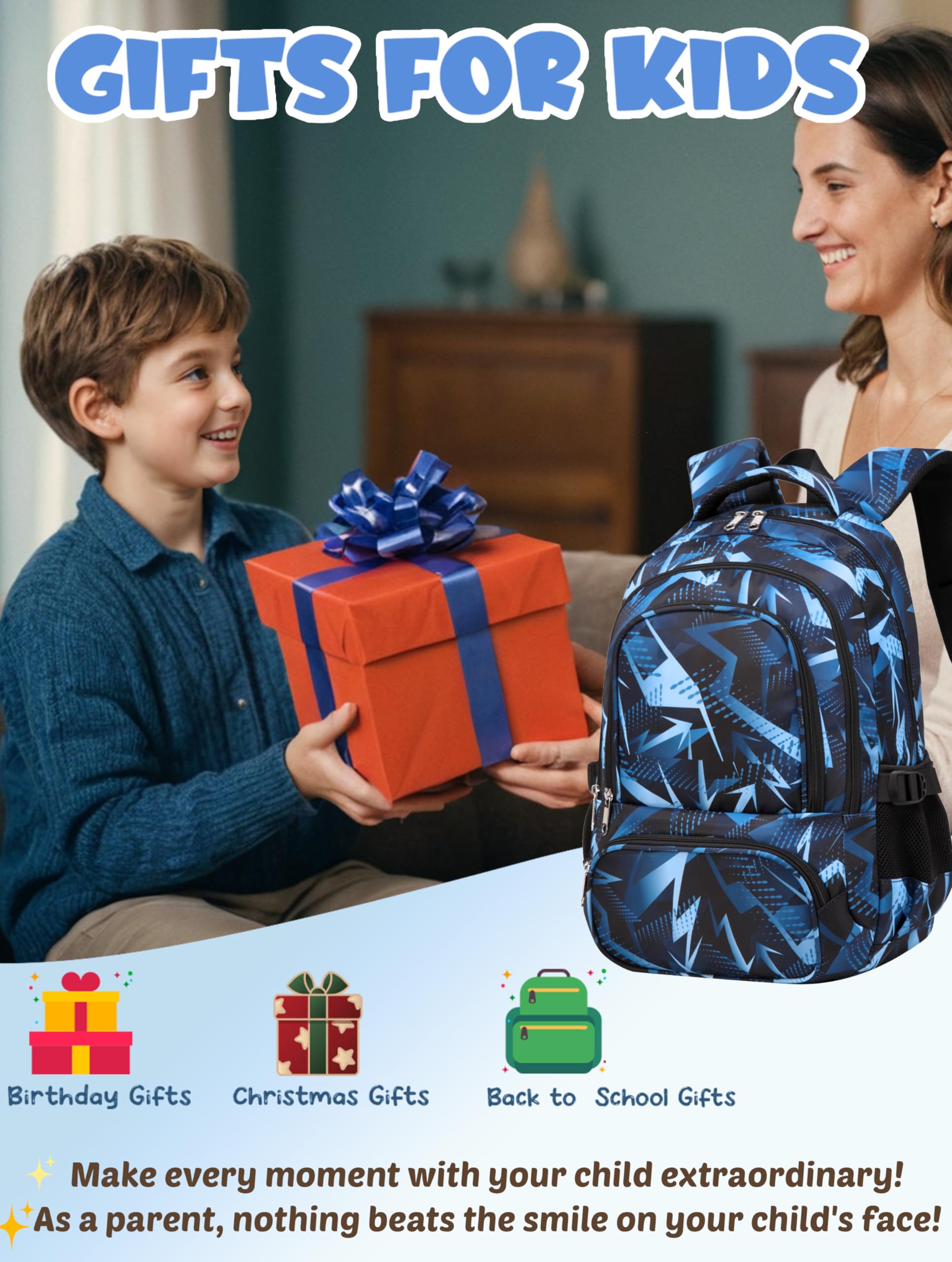 Foto 4 pulgar | Mochila Bluefairy Kids con Funda para Tableta para Niños - Venta Internacional