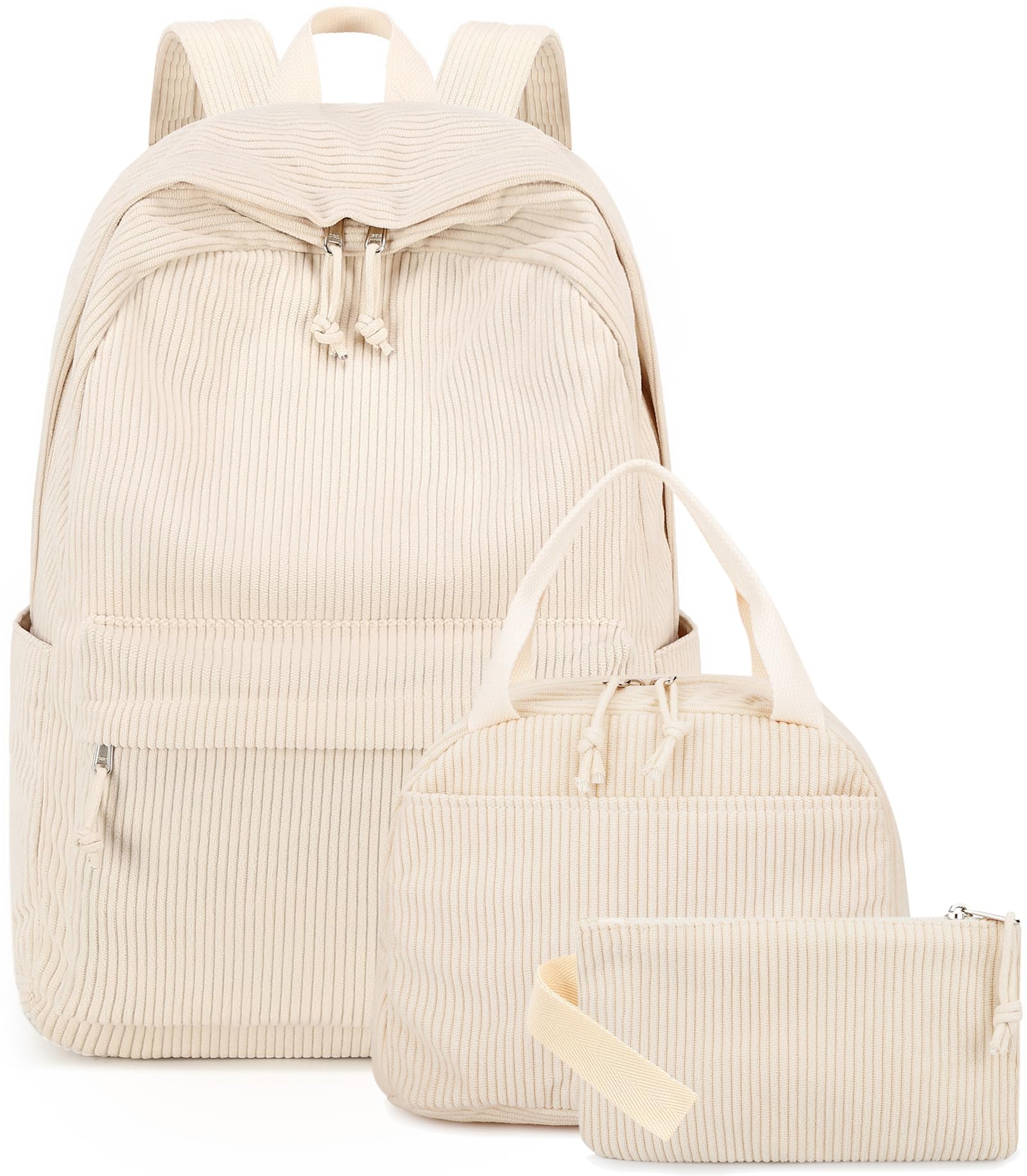 Foto 2 pulgar | Mochila Escolar Btoop Beige con Lonchera - Venta Internacional