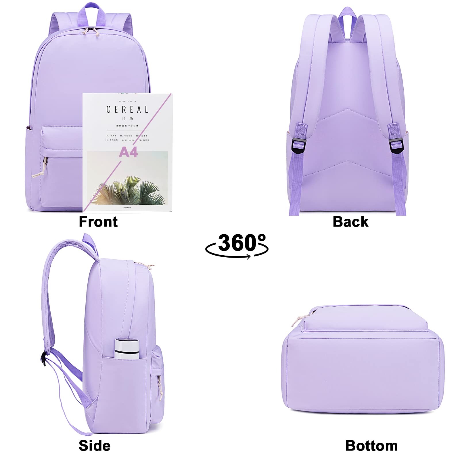 Foto 5 | Mochila Escolar Bluboon Morada - Venta Internacional