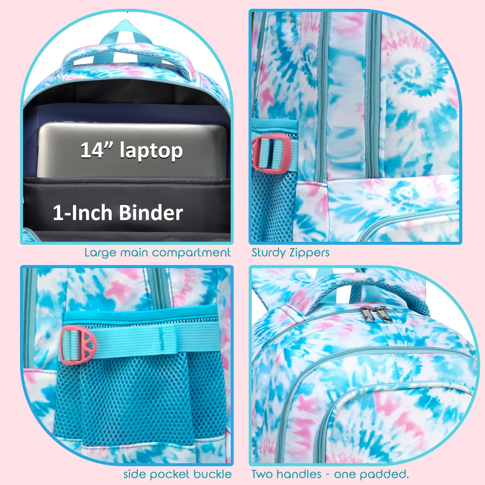 Foto 5 | Mochila Bluefairy para Niñas con Lonchera - Venta Internacional