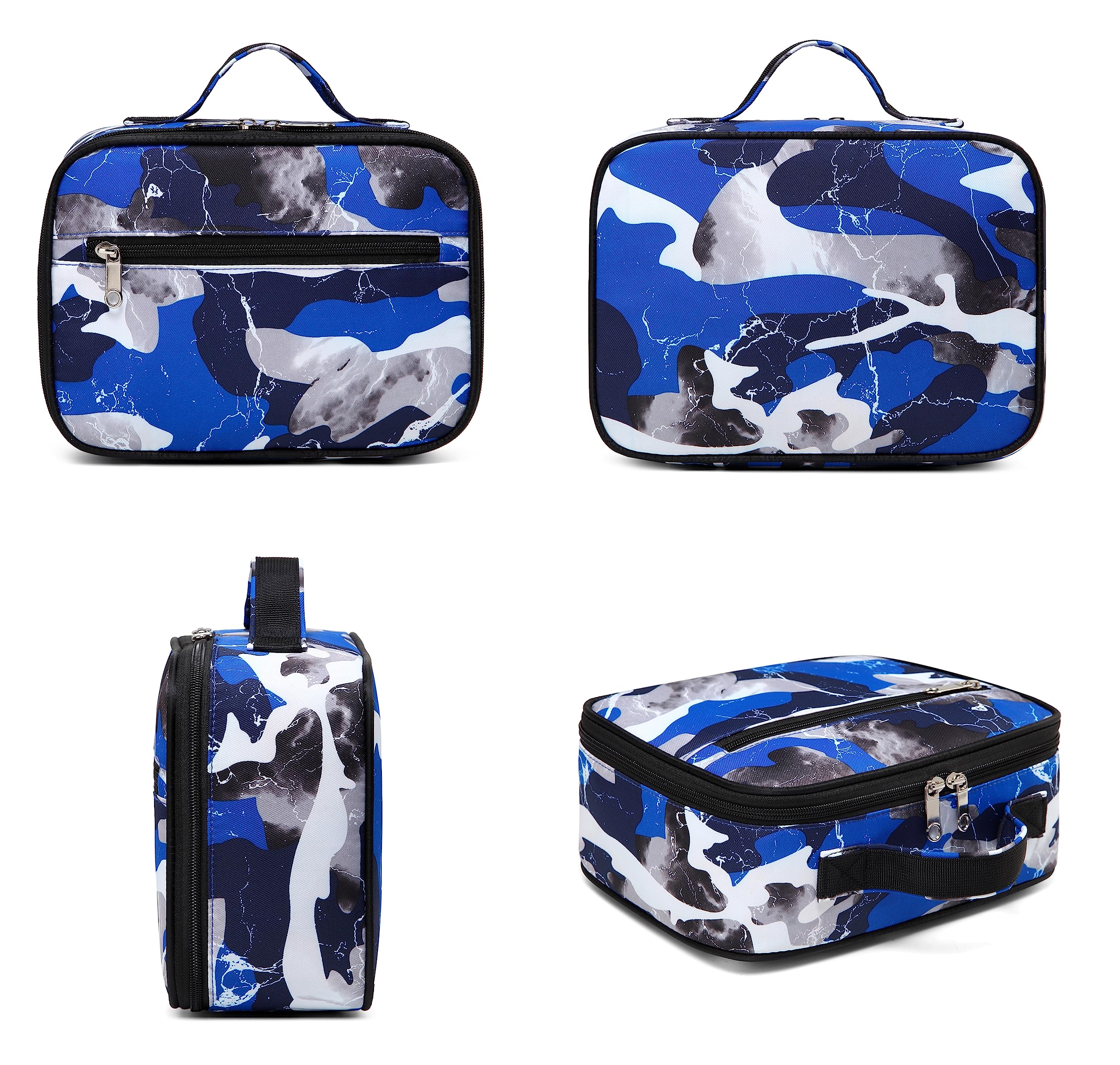 Foto 7 pulgar | Mochila Bluefairy Boys con Lonchera Camo Blue Regreso a Clases para Niños - Venta Internacional