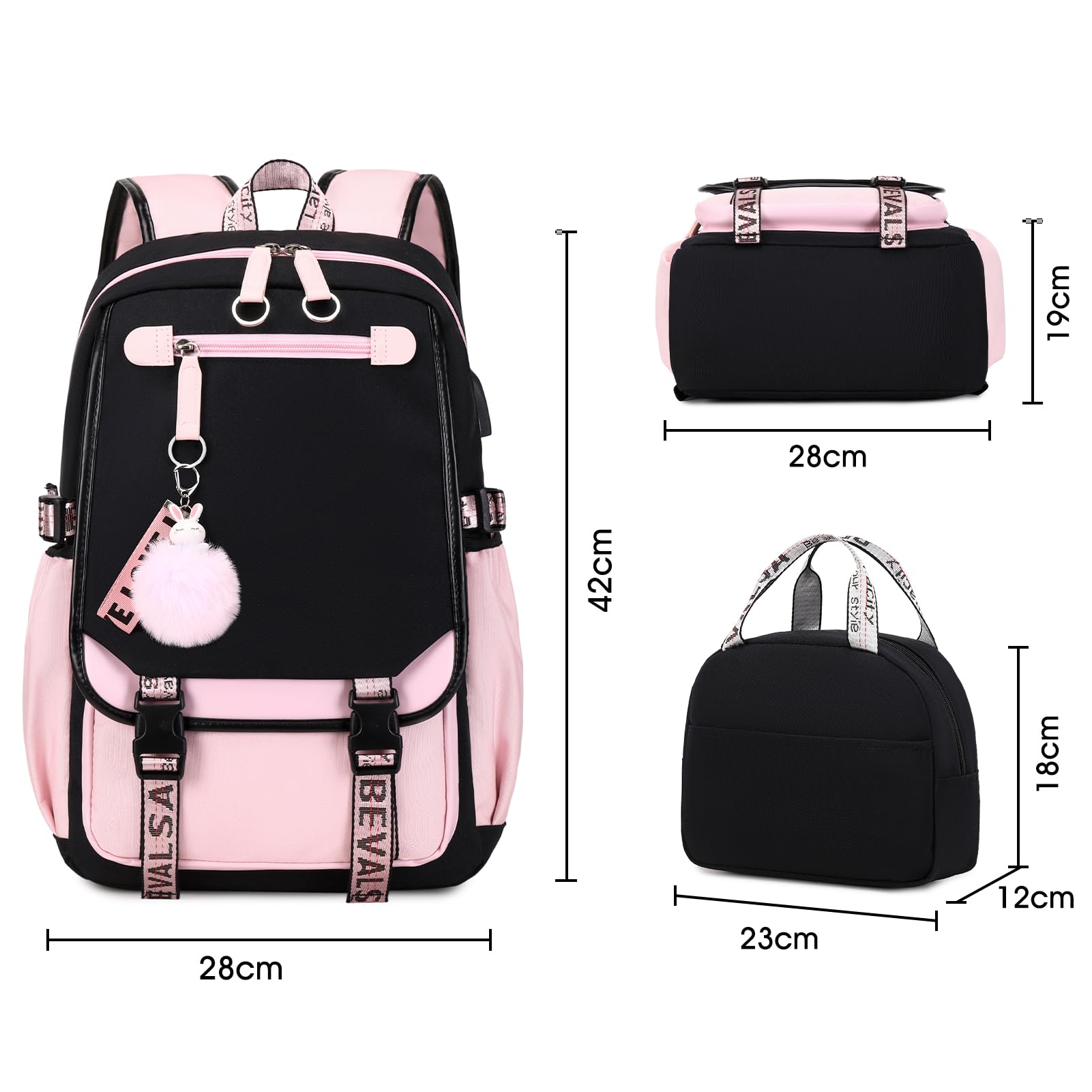 Foto 3 pulgar | Mochila Escolar Bevalsa color Morado - Venta Internacional