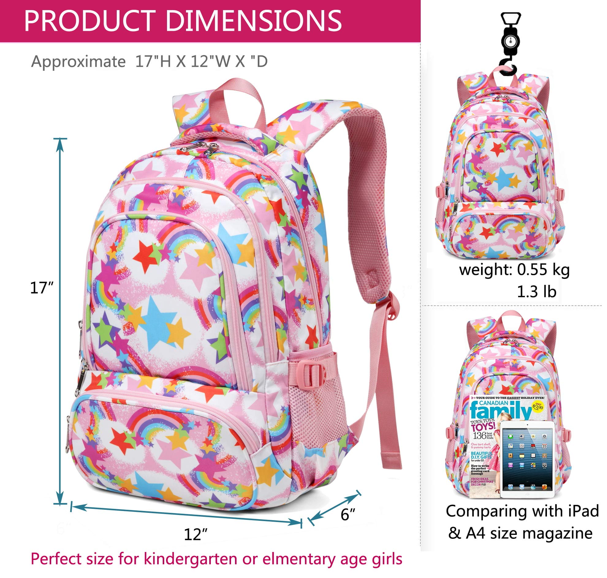 Foto 4 pulgar | Mochila Escolar Bluefairy Kids - Venta Internacional