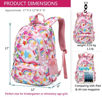 Foto 3 | Mochila Escolar Bluefairy Kids - Venta Internacional