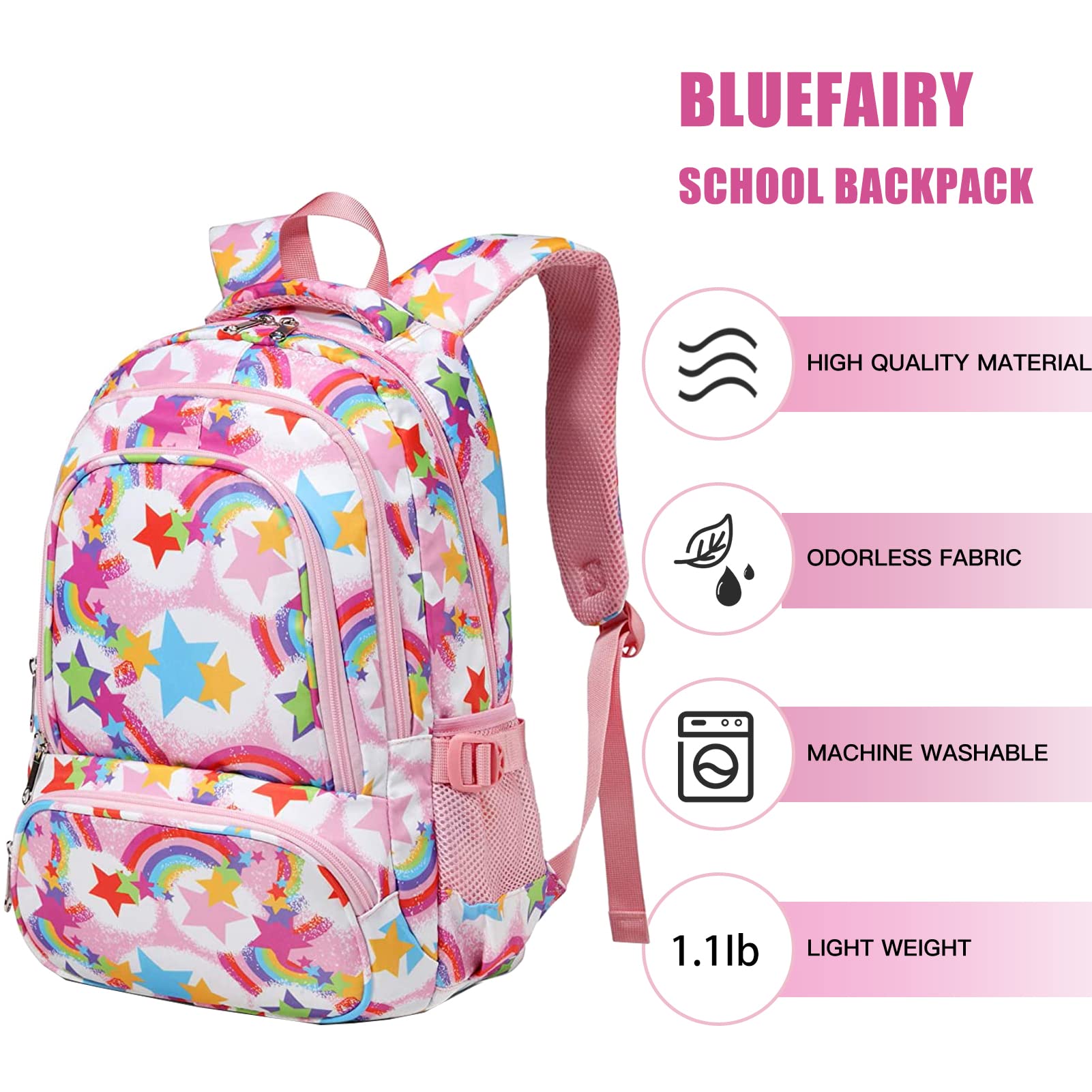 Foto 8 pulgar | Mochila Escolar Bluefairy Kids - Venta Internacional