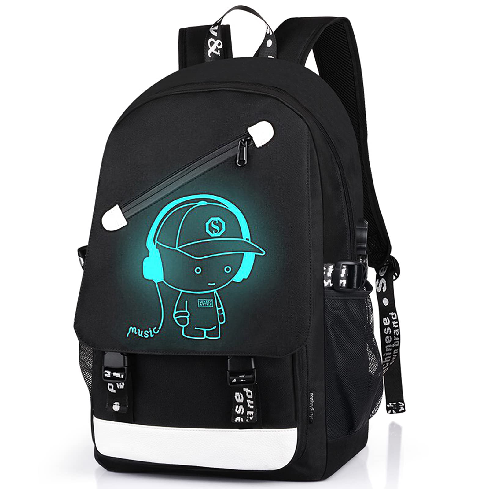 Foto 2 pulgar | Mochila Escolar Glow Anime con Bolsa Antirrobo para Portátil para Niños - Venta Internacional