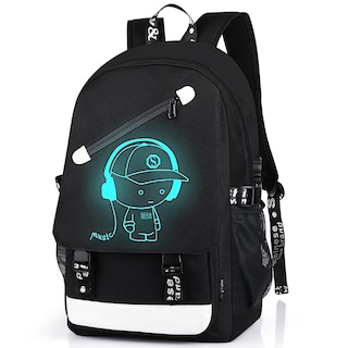Foto 1 | Mochila Escolar Glow Anime con Bolsa Antirrobo para Portátil para Niños - Venta Internacional