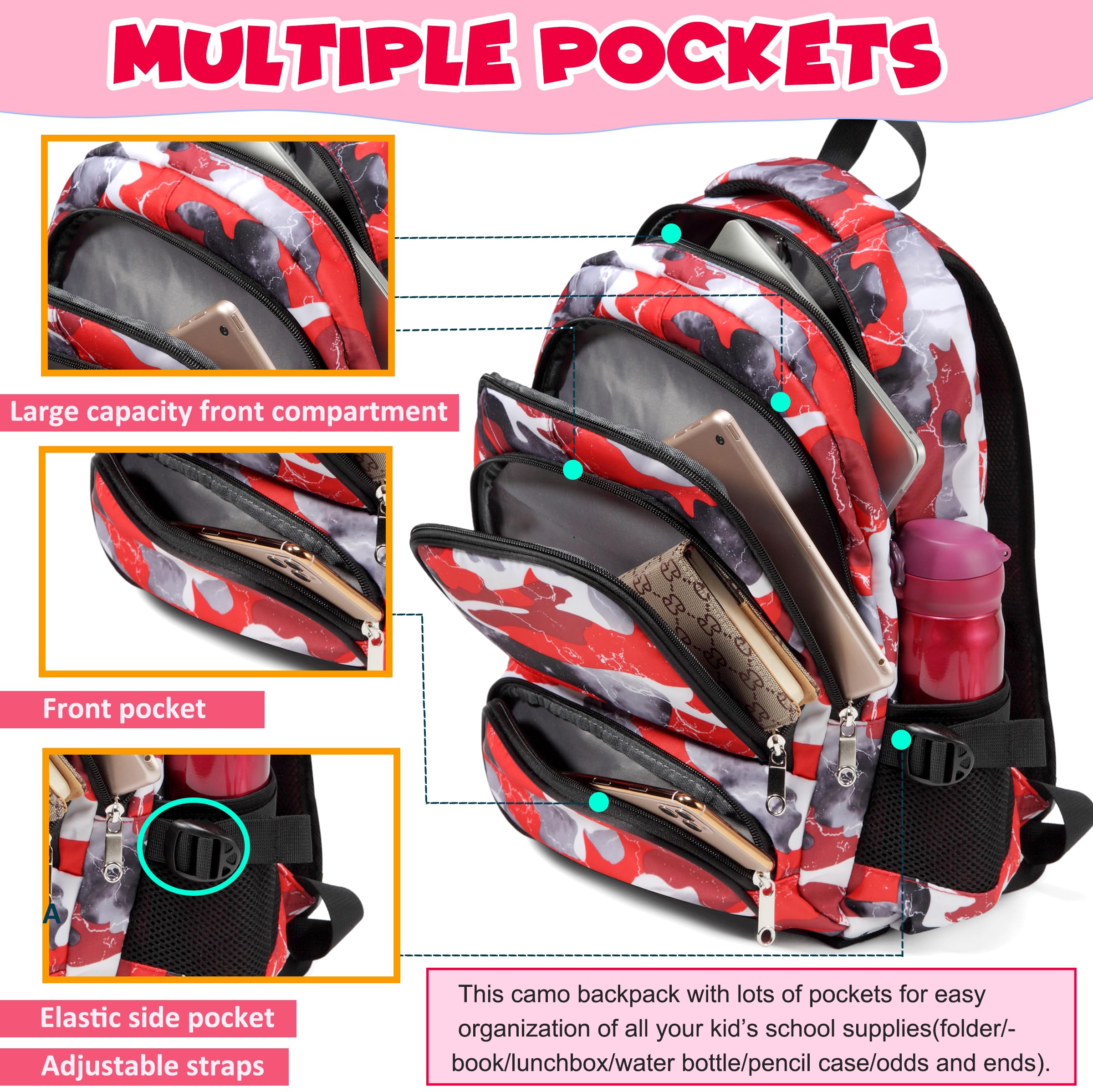 Foto 4 pulgar | Mochila Bluefairy Kids con Lonchera Unisex de 4 a 12 Años - Venta Internacional