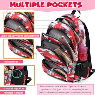 Foto 3 | Mochila Bluefairy Kids con Lonchera Unisex de 4 a 12 Años - Venta Internacional