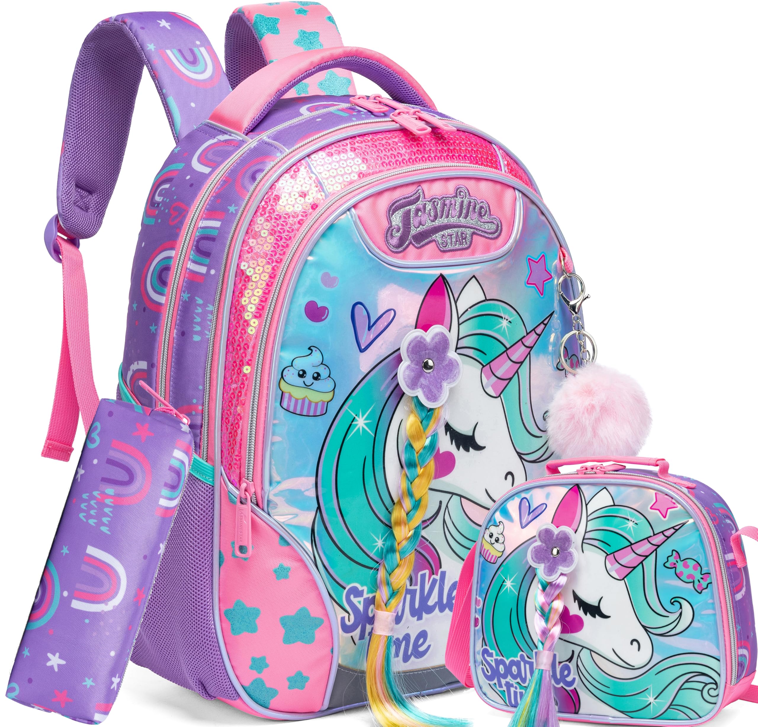 Foto 2 pulgar | Mochila Meetbelify Unicorn con Lonchera para Niñas - Venta Internacional