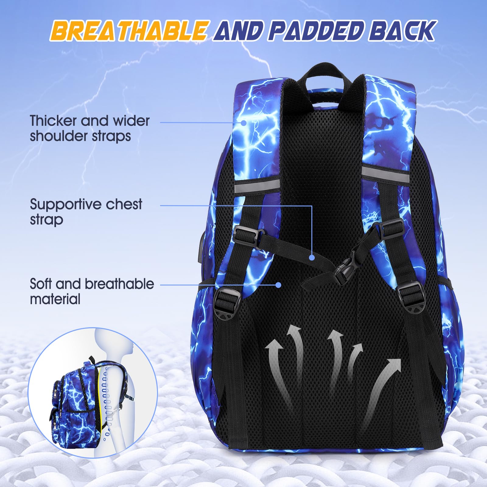 Foto 6 pulgar | Mochila Escolar Galaxy Space con Set de Lonchera y Estuche  - Venta Internacional