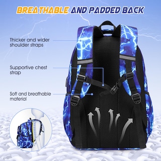 Foto 5 | Mochila Escolar Galaxy Space con Set de Lonchera y Estuche - Venta Internacional