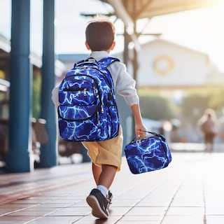 Foto 6 | Mochila Escolar Galaxy Space con Set de Lonchera y Estuche - Venta Internacional
