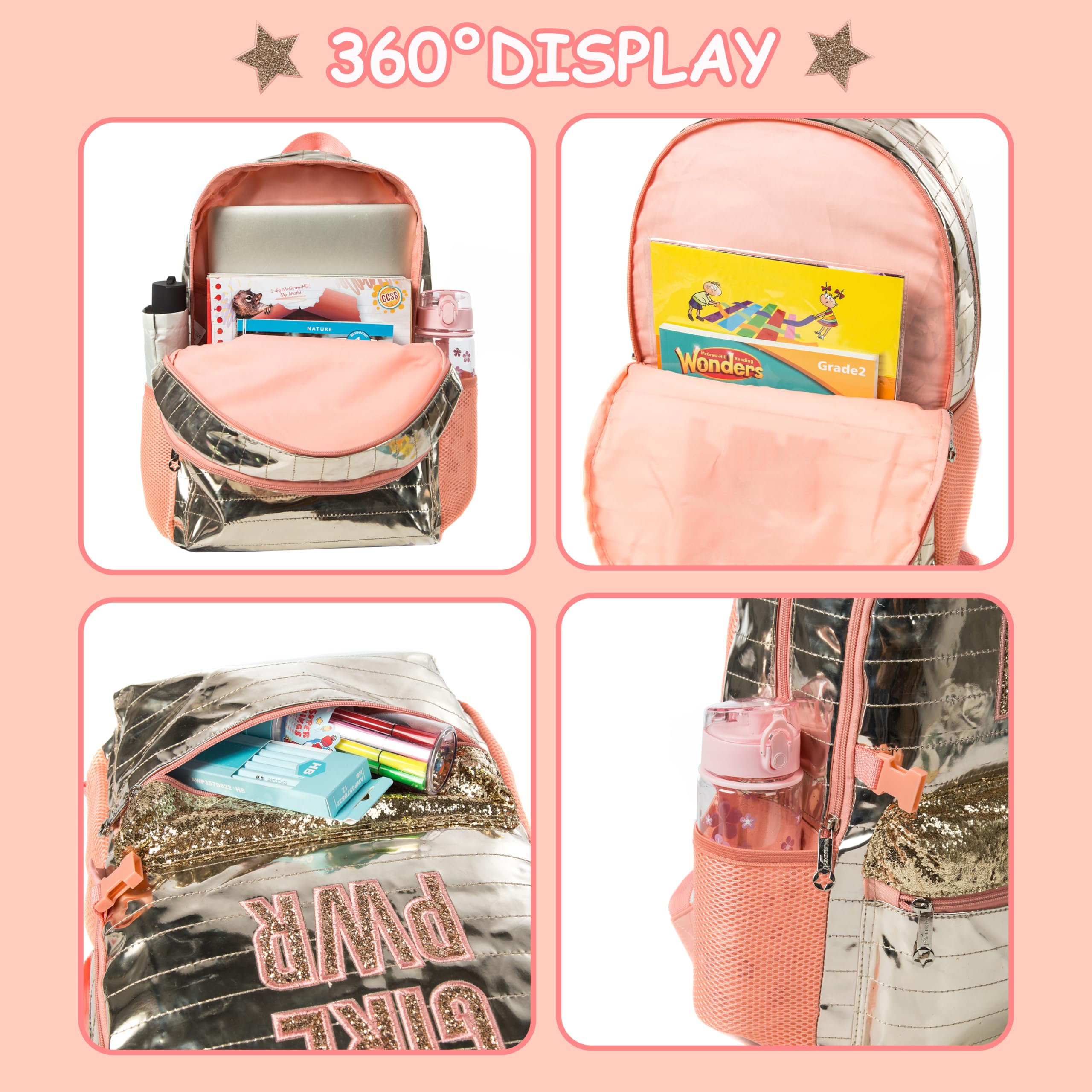 Foto 5 pulgar | Mochila Escolar Meetbelify con Set de Lonchera - Venta Internacional