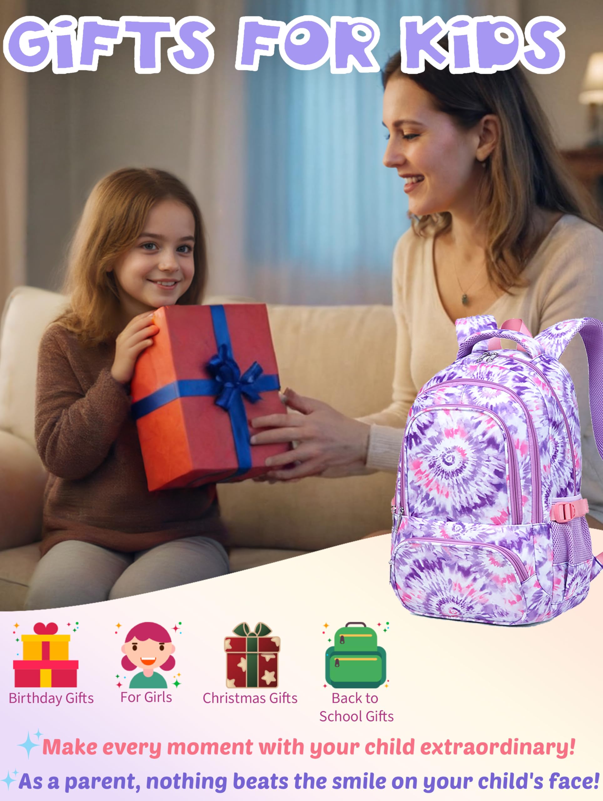 Foto 4 pulgar | Mochila Bluefairy Kids para Niñas - Venta Internacional