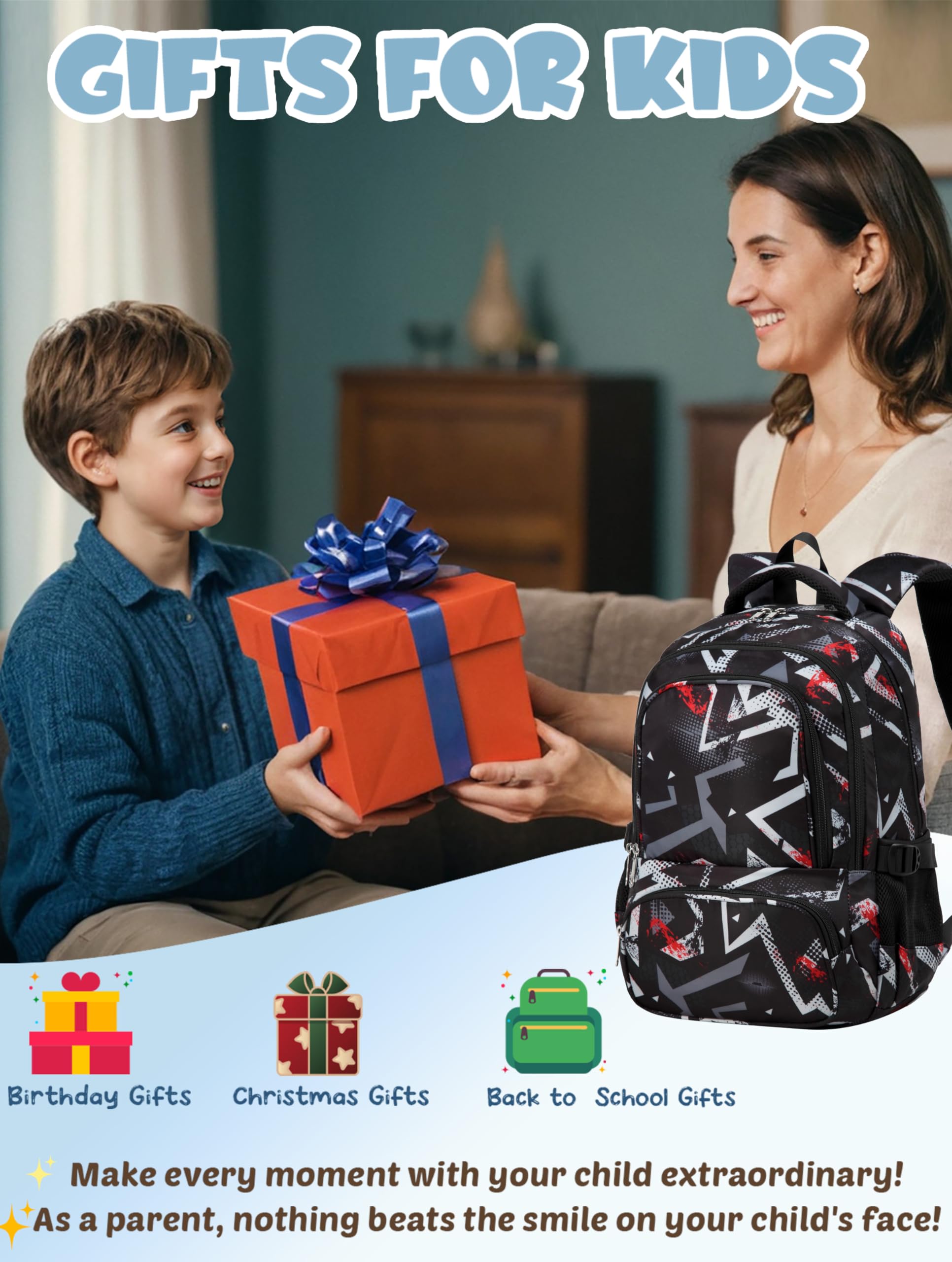 Foto 4 | Mochila Escolar Bluefairy Negra - Venta Internacional