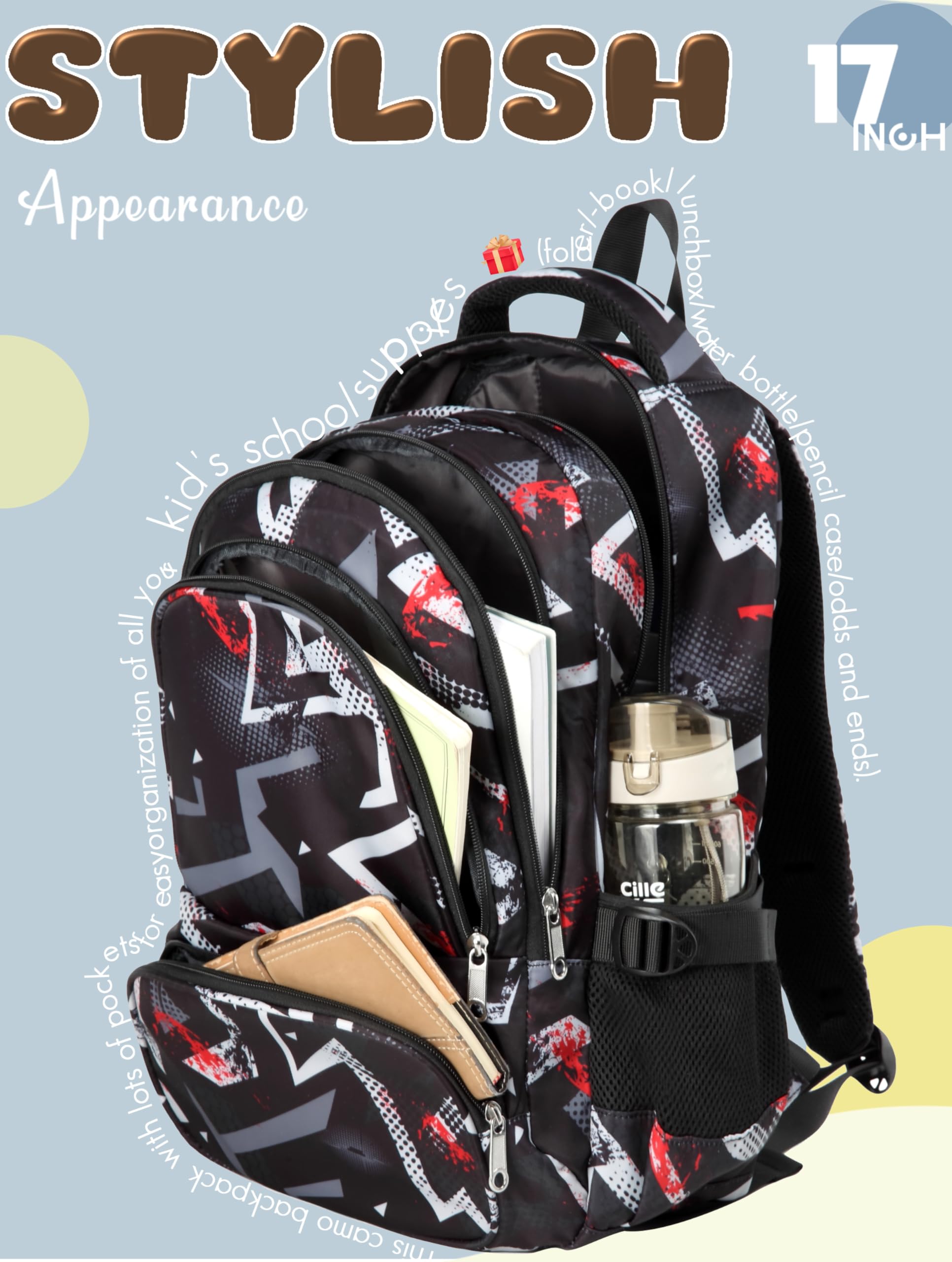 Foto 7 pulgar | Mochila Escolar Bluefairy Negra - Venta Internacional