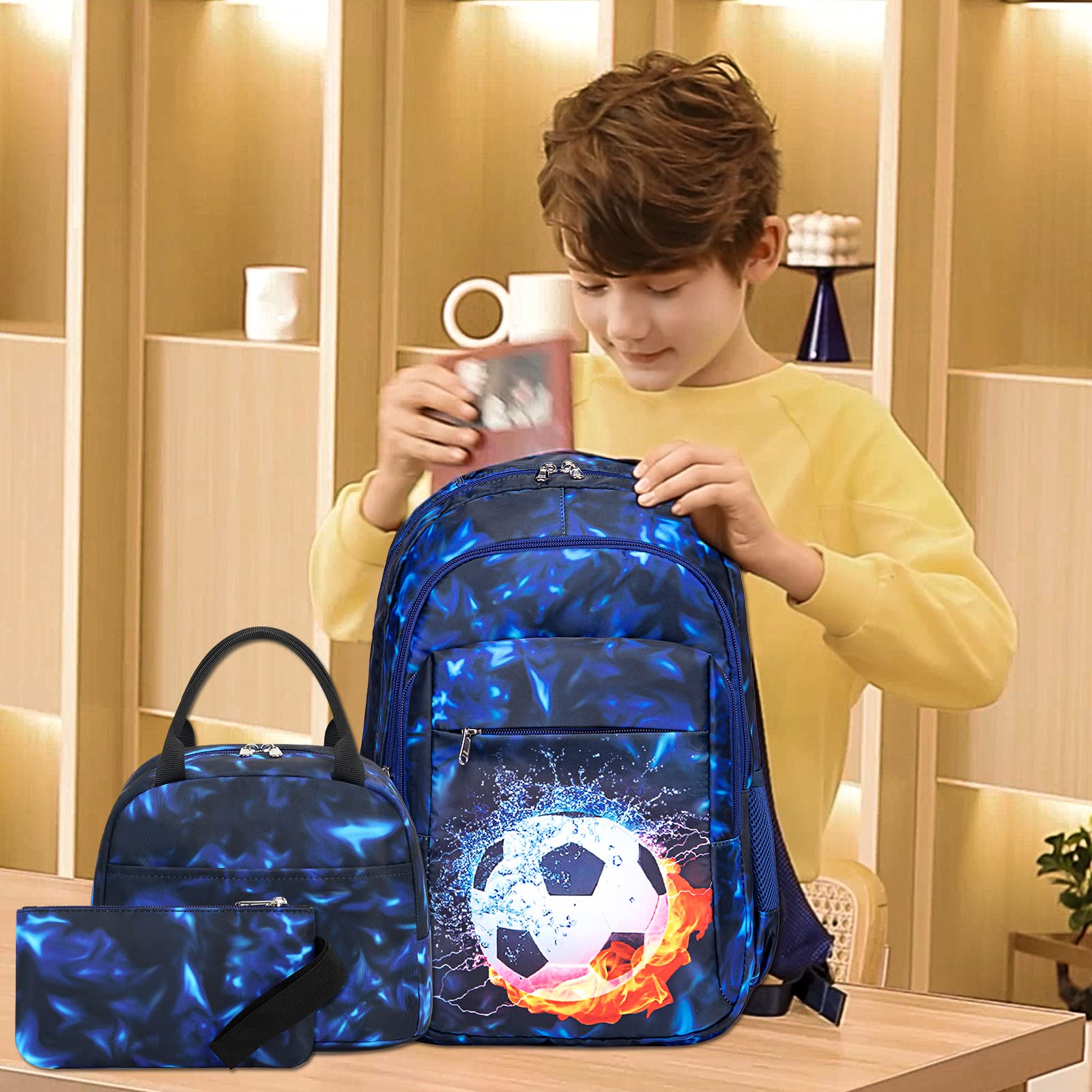 Foto 3 pulgar | Mochila Ledaou con Lonchera y Estuche para Lápices para Niños - Venta Internacional