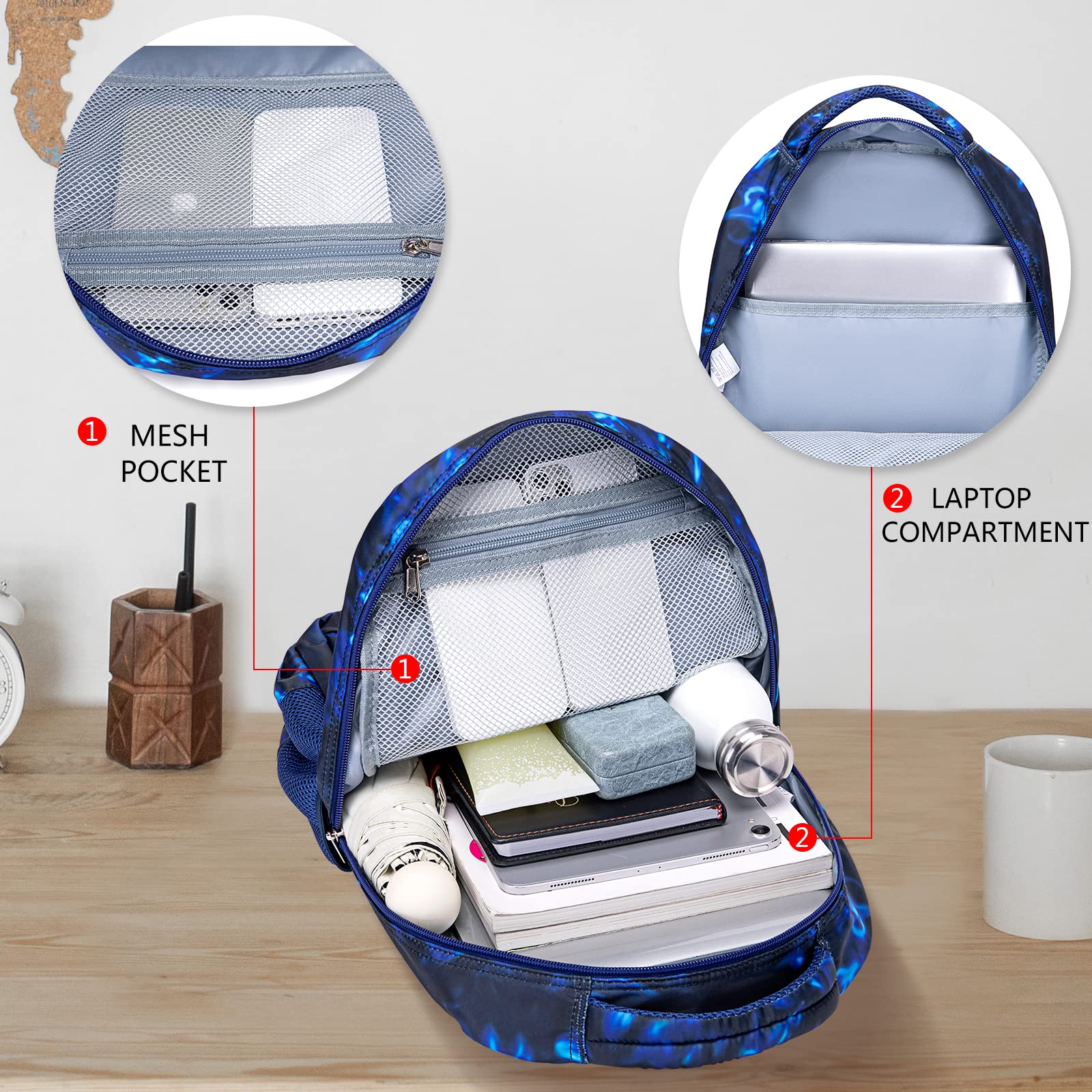 Foto 7 pulgar | Mochila Ledaou con Lonchera y Estuche para Lápices para Niños - Venta Internacional