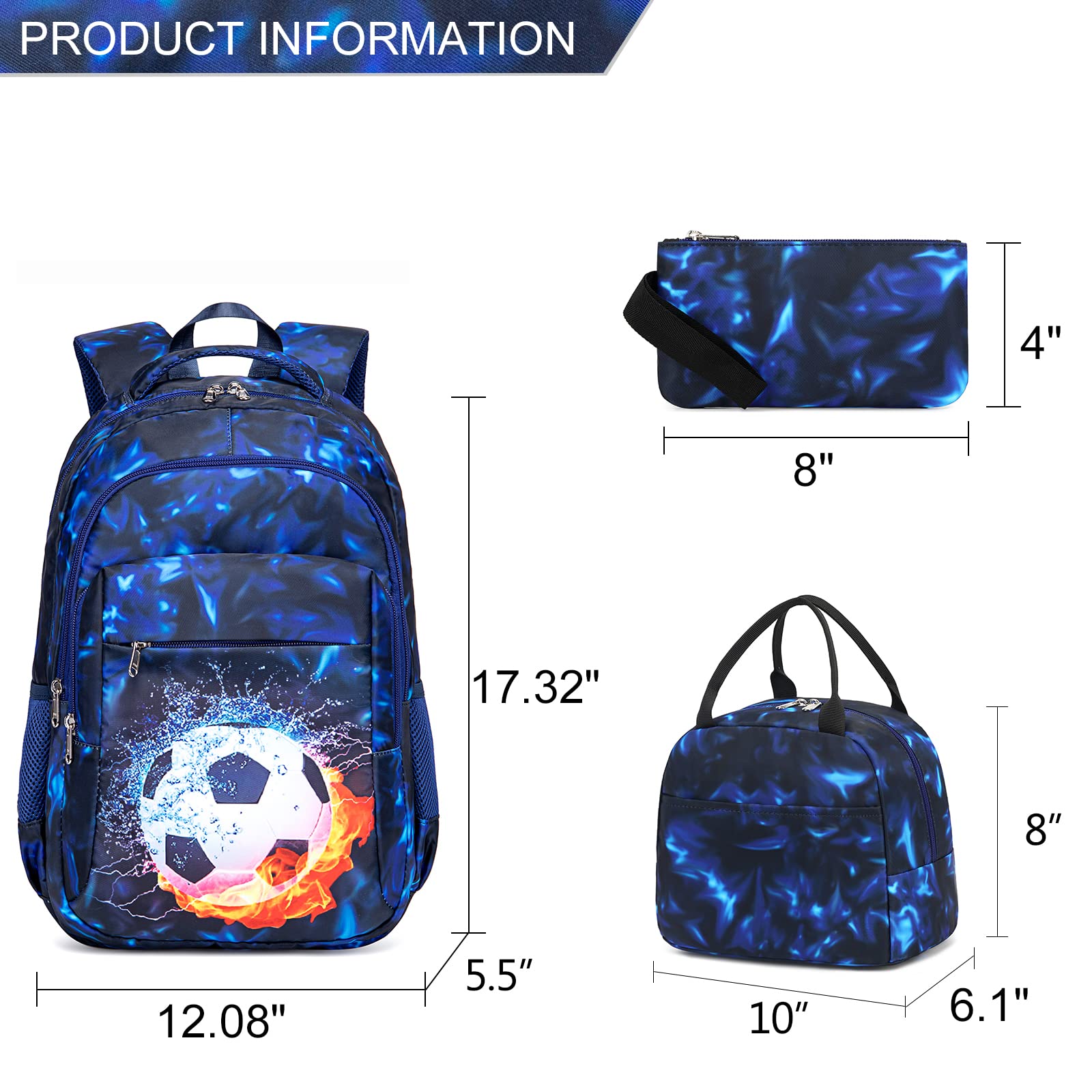 Foto 8 pulgar | Mochila Ledaou con Lonchera y Estuche para Lápices para Niños - Venta Internacional